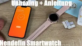 Nendefin Smartwatch Damen mit Telefonfunktion 1,32 Zoll HD Armbanduhr Unboxing und Anleitung