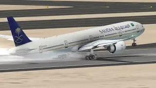 Most realistic takeoff B77W #rfs #saudiarabia