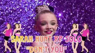 Sarah Hunt RP Solo 