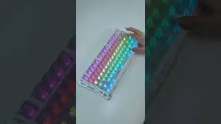 ✨ Watch the Mercury K1 Lite &ndash; Crystal Aurora RGB Keyboard Light Up Your Desk in Stunning Colors! 🌈🎹