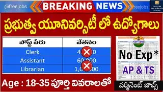 Govt యూనివర్సిటీ లో క్లర్క్ Jobs | 60,000 జీతం | Central Sanskrit University Recruitment Job Vacancy