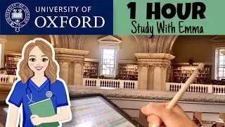 STUDY WITH ME at the LIBRARY | Pomodoro 25/5 | Medical Student, 1 HOUR