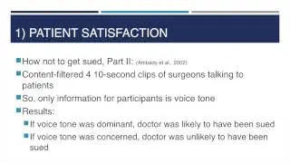 Doctor Patient Communication