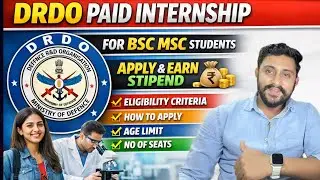 DRDO 2 Paid Internship & Apprenticeship for B.Sc & M.Sc Chemistry |No Experience Required |Apply Now