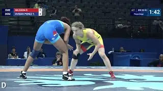 Repechage WW - 58 kg: E. NILSSON (SWE) df. Y. OVIEDO PEREZ (DOM) by VPO1, 4-4