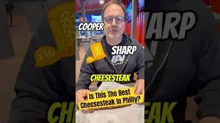 Это лучший чизстейк в Филадельфии? Купер Шарп + булочка с кунжутом в Skinny Joey&rsquo;s Cheesesteak.