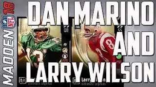 99 OVR DAN MARINO AND LARRY WILSON GAMEPLAY! MADDEN 18 ULTIMATE TEAM