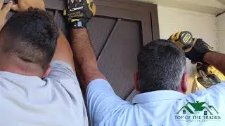 How to install a double security door professionally by Top of the Trades