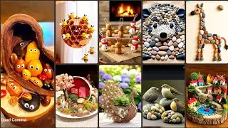 most beautiful diy arrgmant different  #homedecor #pebbleart #coffee been#artscraft