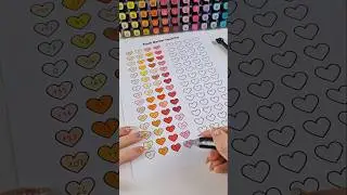 Swatch my markers with me🎨✨️ #shorts #organization