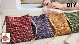 見ないと損！手縫いで出来ちゃうポケットいっぱいの超便利バッグ！easy diy 簡単ハンドメイド