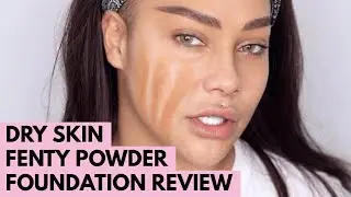 FENTY POWDER FOUNDATION REVIEW DRY SKIN | SONJDRADELUXE