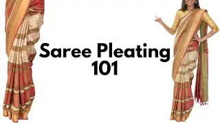 Saree Pleating 101 | Different Styles of Saree Draping | How to Drape a Saree Perfectly | Tia Bhuva
