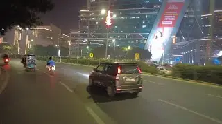 Raw video | cyber city at night | gurugram New Delhi India  | Indian city