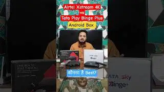 Airtel Xstream Vs Tata Play Binge Plus #tataplaybinge #airtel #shorts #android