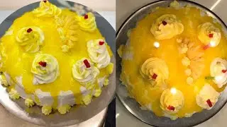 Easy Pineapple Cake | बिना अंडे के बनाएं पाइनएप्पल केक , Pineapple Crush & Gel Recipe के साथ