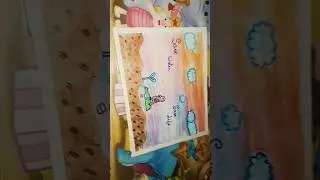 EASY DRAWING ON SAVE WATER 💦 #art #diy #shortsfeed #beautiful #trending #craft #colouring