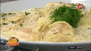 Receta de hoy: sorrentinos de calabaza con salsa de puerro