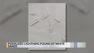 Fossilized lightning occurs at White Sands