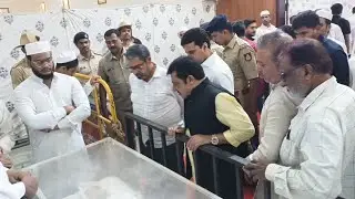 Minister Zameer Ahmed Khan, MLA Rizwan Arshad, MLC Naseer Ahmed visited Sabeel ur Rashad