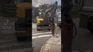 Excavator Jack Hammer #construction #machine #shorts #shortsvideo