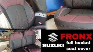 step by step : Suzuki fronx seat full bucket seat cover fitting