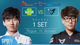 [SPL2016] Rogue(Jin Air) vs Armani(Samsung) Set1 Lerilak Crest -EsportsTV, Starcraft 2