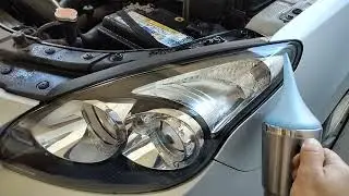 Restauração de farol Hyundai i30 com vapor de polímero. Esse ficou show 🙌