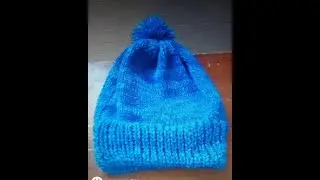 Aprenda gorro na maquina sk155 de fio grosso