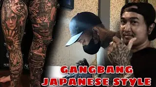 GANGBANG 2 IN 1 !!! CLASIC JAPANESE STYLE 🔥 - FULL LEG TATTOO [ FULL VIDEO]