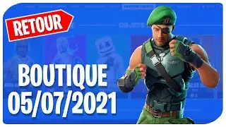 BOUTIQUE FORTNITE DU 5 JUILLET 2021 | ITEM SHOP JULY 5 | FORTNITE | RETOUR SKIN RARE