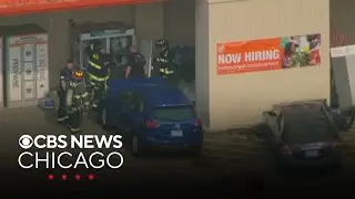 2 cars crash into Home Depot in Niles,  Illinois