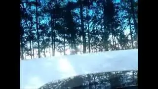 Winter Drive Through Camp Lake Hubert
