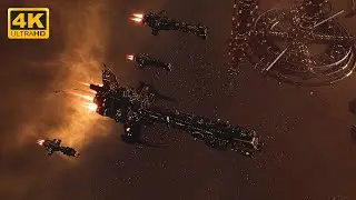 Adeptus Mechanicus - 2v2, Massive Battle - 4K Quality - Battlefleet Gothic Armada 2
