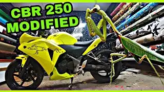 Honda CBR Vinyl Wrapping Fluorescent Green | CBR Modification | Fluorescent Green wrap | HS Graphics