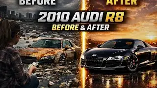 ASMR Car Restoration! 2010 Audi R8 Full Restoration Burnt to New