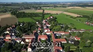 Stadtzentrum im Innenstadtbereich in Herrnhut im Bundesland Sachsen, Deutschland