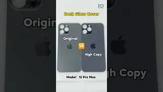 Original vs. High Copy Back Glass: What's the Difference? 🔍 #iPhone #BackGlass #PhoneRepair