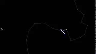 A four link pseudo inverse agent climbing a wall