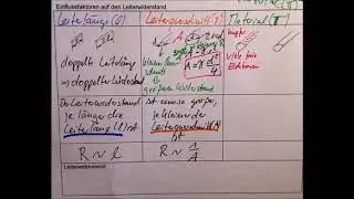 Teilvideo zum Leiterwiderstand Lernvideo Leiterwiderstand 5 Leitermaterial