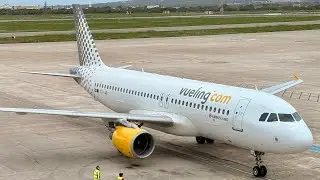 Vueling Airbus A320 despegando de Barcelona El Prat