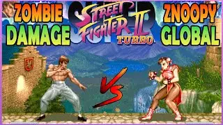 🔥Super Street Fighter II Turbo🔥ZOMBIE DAMAGE VS ZNOOPY GLOBAL🔥FT 10🔥