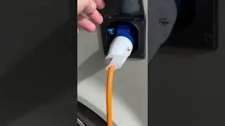 Campervan VW California Electricity hook up - see full video/sub #vwcalifornia #campervan #vanlife