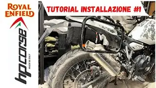 TUTORIAL installazione terminale SCARICO HP CORSE + distanziali borse HIMALAYAN 450 | Hima452Vlog