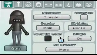 Darth Vader - Star Wars - Mii 832