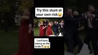 Don't try this at home #weddingshorts #brideshorts #weddings #coupleshorts #shortsfeed2023 #kisses