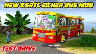🎀🤩NEW KSRTC EICHER BUS MOD COMING SOON IN BUSSID🔥BUSSID REVIEWS😎