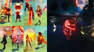 Can Genshin's 5 star Pyro character skill beat Changli's intro skill?