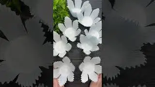 Amazing Idea with Cupcake Liners Paper Craft Paper Flowers #shorts