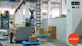 DECELER - COBOT PALLETISER INSTALALTION DEMO mp4
